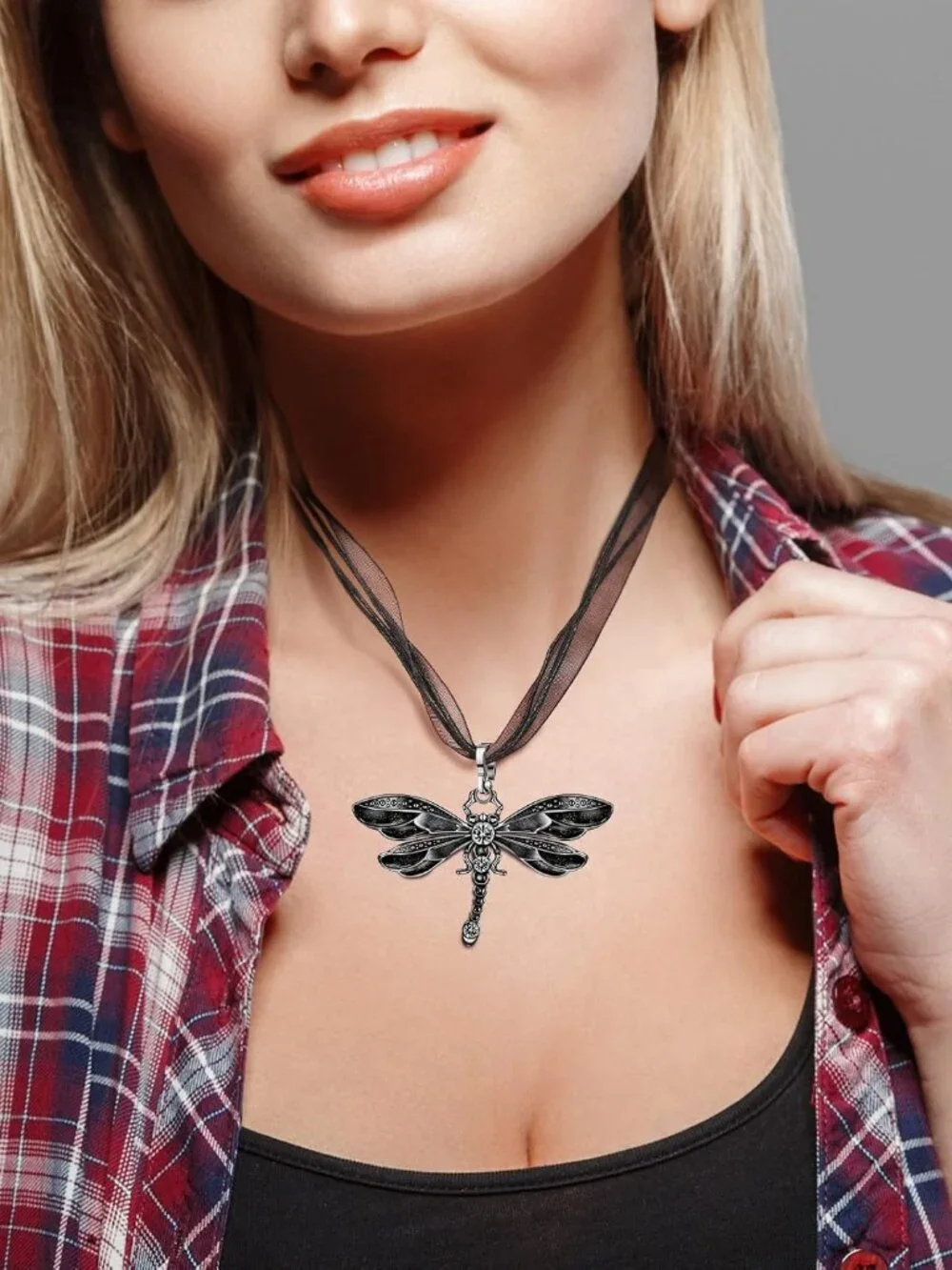 3 Pieces Dragonfly Charm Pendant Bohemian Jewelry for Women Colorful Enamel Vint